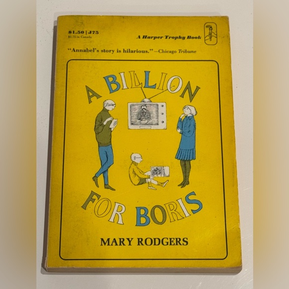 Vintage A Billion For Boris by Mary Rodgers - Freaky Friday sequel Edward Gorey - Picture 11 of 11